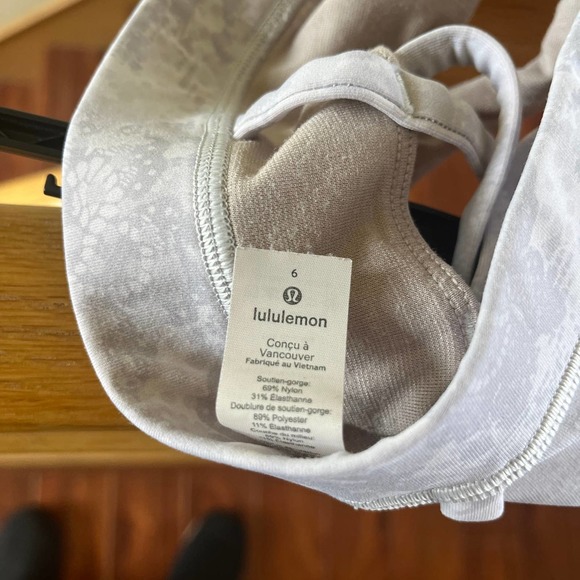Lululemon Energy High Neck Bra Grey Oasis 6 - Picture 4 of 7